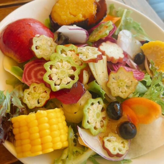 山盛りのサラダ